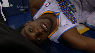 Kenneth Faried Appeared To Be Broken After Being Flagrantly Fouled By Kobe Bryant